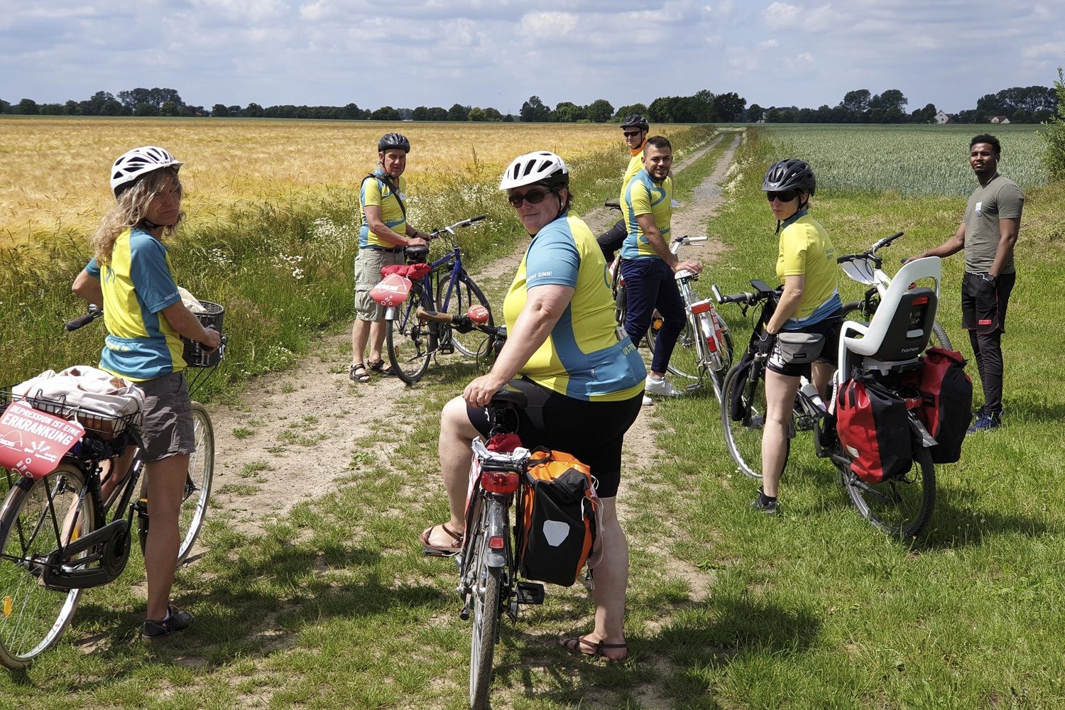 Fahrradtour im Zeichen für Entstigmatisierung von Depression