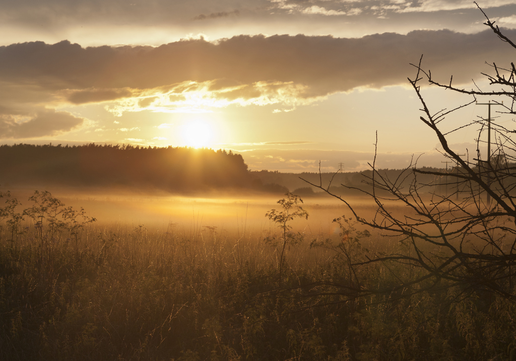 Sonnenuntergang als Sinnbild für Achtsamkeit