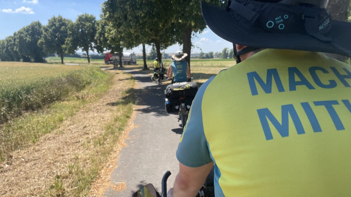 Tandemteam beim Fahren